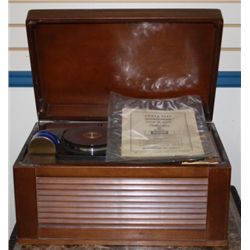 Silver Tone Wire Recorder and Radio