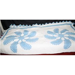 Antique Quilt--Blue & White