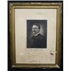 Image 1 : Signed Teddy Roosevelt Antique Engraved with Lette