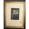 Image 2 : Signed Teddy Roosevelt Antique Engraved with Lette