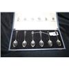 Image 2 : Case with 6 Silver Spoons