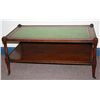 Image 1 : Mahogany w/Leather Insert Coffee Table