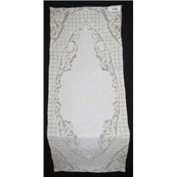 Beautiful Dresser Scarf with Inset Hand Work