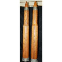 2 Wooden Training Rounds