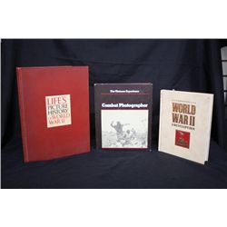 3 Books Illustrated WWII Encyclopedia, Combat Phot