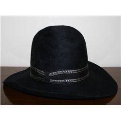 Miller Bros Black Felt Hat 7 1/8