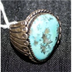 Navajo Silver and Turquoise Ring