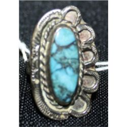 Navajo Silver and Turquoise Ring