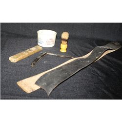 Box Lot Barber Tools Including Razor