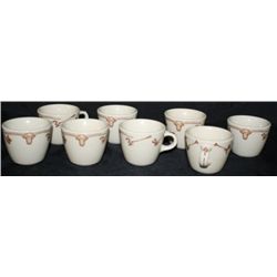 8 Wallace "Steers & Brands" Coffee Cups
