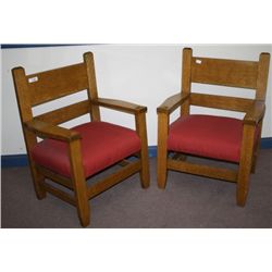 Mission Oak Arm Chairs