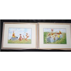 Pair of Winnie the Poo Pictures  Disney