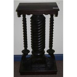 Heavily Carved Walnut pedestal