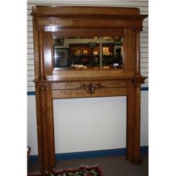 Quarter sawn oak fire place mantle