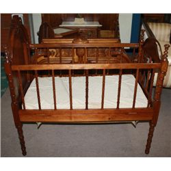walnut victioian youth bed
