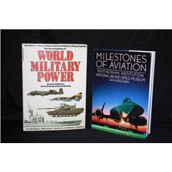 2 Books "Milestones of Aviation" & "World Military