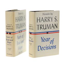 TRUMAN, Harry S. - Memoirs by Harry S. Truman, both volumes inscribed