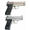 Image 2 : Two Engraved Sig Sauer Semi-Automatic Pistols