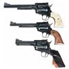 Image 1 : Three Ruger Single Action Revolvers