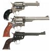 Image 2 : Three Cased Ruger Revolvers