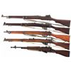 Image 2 : Five British Bolt Action Military Rifles with Bayonets
