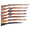 Image 1 : Seven Bolt Action Military Rifles