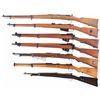 Image 2 : Seven Bolt Action Military Rifles