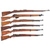 Image 1 : Six Military Bolt Action Rifles