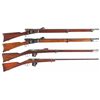 Image 1 : Four Bolt Action Military Rifles