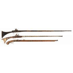 Three Antique Rifles