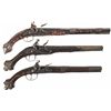 Image 1 : Three Mediterranean-Style Flintlock Pistols