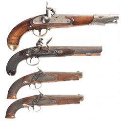 Four Antique Pistols