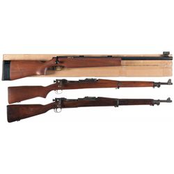 Three Bolt Action Long Guns