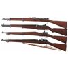 Image 2 : Four U.S. Military Rifles with Bayonets