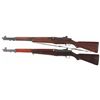 Image 2 : Two U.S. Military M1 Garand Semi-Automatic Rifles with Bayonets