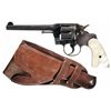 Image 1 : Colt Army Special Double Action Revolver with Pearl Grips Holster and Factory Letter, Inscribed and 