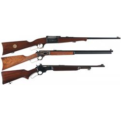 Three Lever Action Long Guns