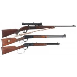 Three Lever Action Long Guns