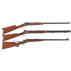 Three Boxed Reproduction Long Guns