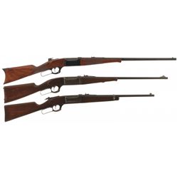 Three Savage Model 99 Lever Action Long Guns