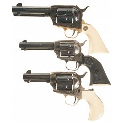 Three Single Action Revolvers