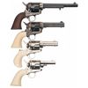 Image 2 : Collector's Lot of Four Boxed Reproduction Single Action Army Revolvers