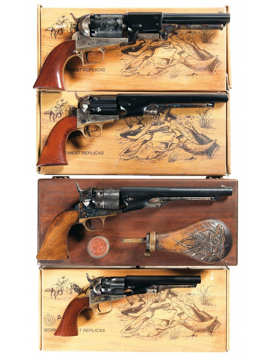 Four Italian Reproduction Colt Percussion Revolvers
