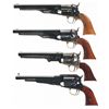 Image 2 : Collector's Lot of Four Reproduction Percussion Revolvers
