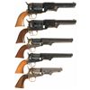 Image 2 : Five Reproduction Percussion Revolvers