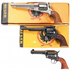 Collector's Lot of Three Ruger Single Action Revolvers