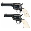 Image 1 : Two Colt Revolvers with Ivory Grips