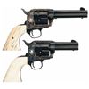 Image 2 : Two Colt Revolvers with Ivory Grips