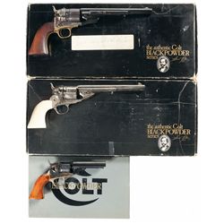 Three Boxed Cartridge Converted Colt Black Powder Series Revolvers