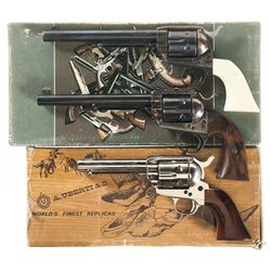 Three Italian Reproduction Single Action Revolvers